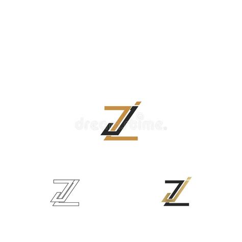 Alphabet Letters Initials Monogram Logo Zj Jz Z And J Stock Vector