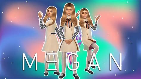 M3gan Costume And Gloves M3gan Mima Busowg Custom Dresses Sims 4