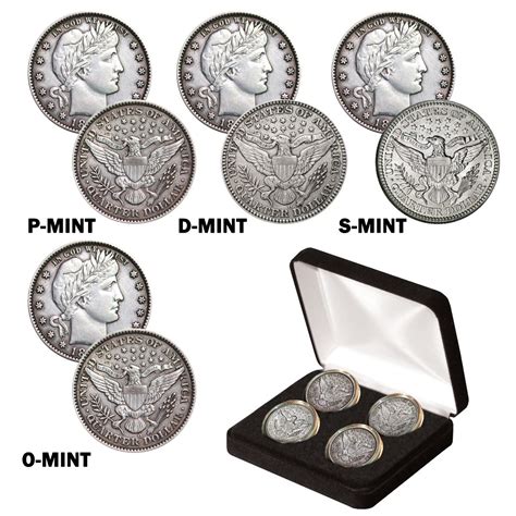 Barber Quarter Mint Mark Collection