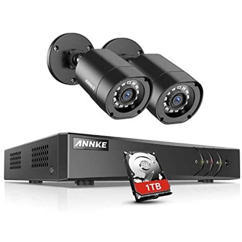 Sistema De Vigilancia ANNKE 2 Camaras 1080P Negro