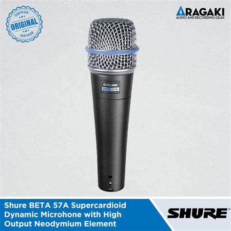 Shure Beta A Supercardioid Dynamic Instrument Microphone Lazada Ph