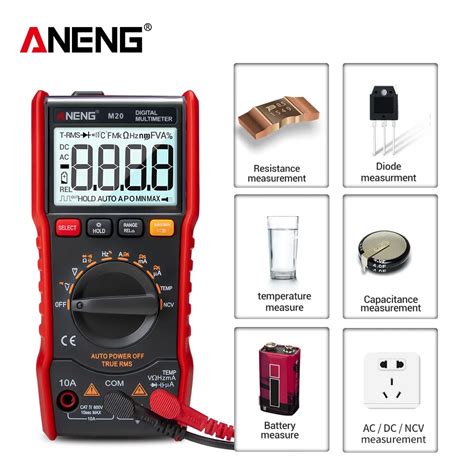 Aneng M20 Digital Multimeter 6000 Counts Tester Esrmeter Multimetro