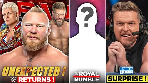 Brock Lesnar Confirm On Raw Royal Rumble Big Surprise Pat Mcafee