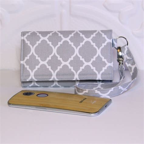 Cell Phone Wristlet Wallet With Card Holder Iphone 6 By Cucio