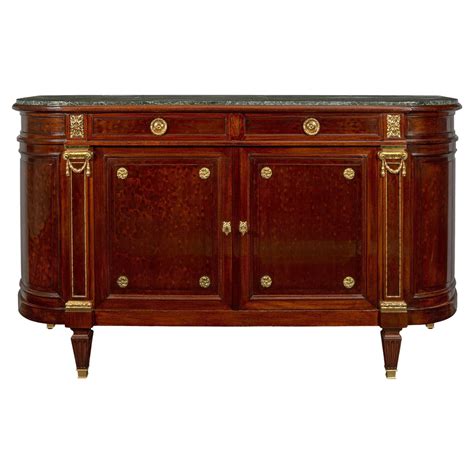 French 19th Century Louis XVI St Mahogany And Ormolu Buffet For Sale