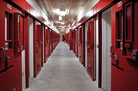 Cell Block At Florence Supermax Prison In Colorado Prison Supermax