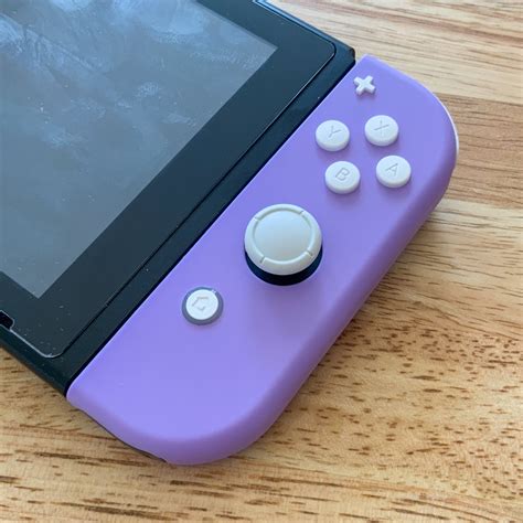 Custom Nintendo Switch Purple Joy Con Controllers With White Etsy