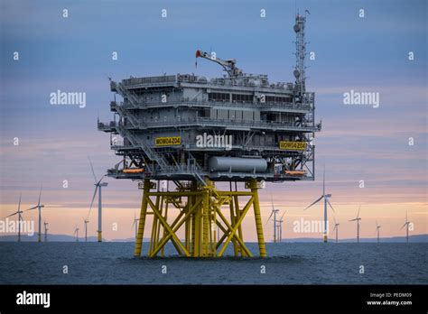 A Dawn View Of One Of Two Offshore Substations Z04 That Export Power