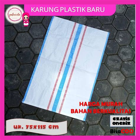 Jual Karung Plastik Baru Ukuran 75 Cm X 115 Cm Karung Plastik Garis