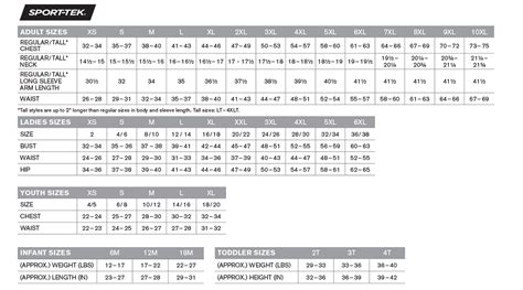 Size Charts Elevation Sports