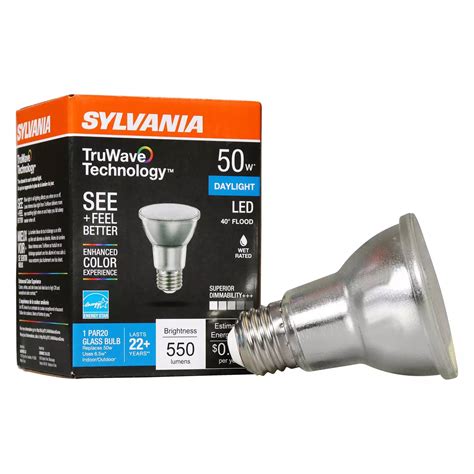 Sylvania Truwave Par20 50 Watt Led Flood Light Bulb Daylight Shop