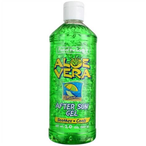 Fruit Of The Earth Aloe Vera After Sun Gel 20 Oz 567 G 20 Oz