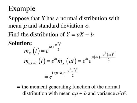 Ppt Use Of Moment Generating Functions Powerpoint Presentation Free Download Id3220862