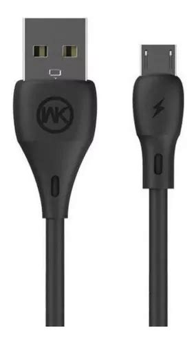 Cable Usb De Alta Velocidad Micro Wk Design Wdc 072 M Color Negro