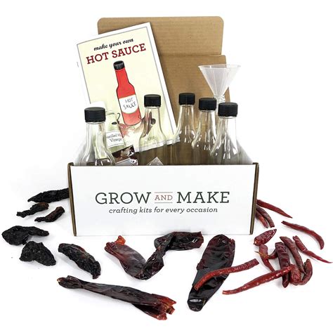 Deluxe Diy Hot Sauce Making Kit Everything Included Make Your Own Hot