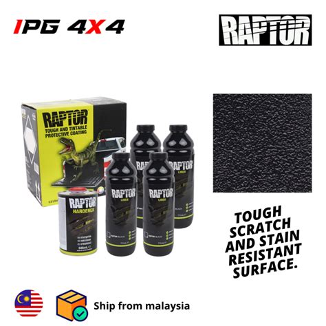 Upol Raptor Truck Bed Liner Paint Black 4 Litre Shopee Malaysia