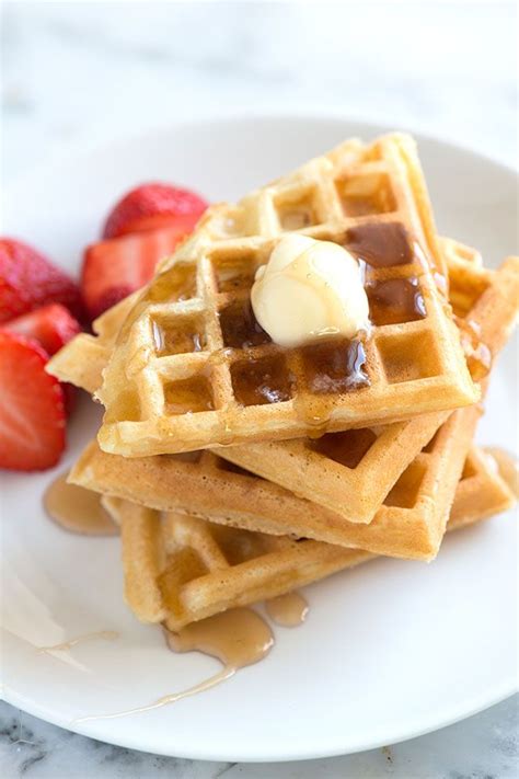 Light And Crispy Waffles Recipe Homemade Waffles Best Waffle