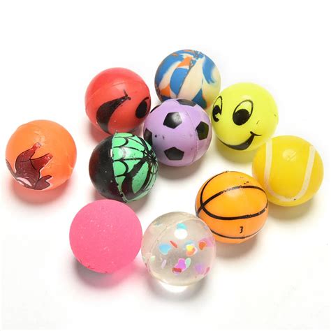 mixed elastic rubber ball toy balls Bouncy Ball pinball bouncy toys for Children kids-in Toy ...