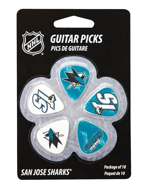 Woodrow San Jose Sharks Guitar Picks 10 Reverb