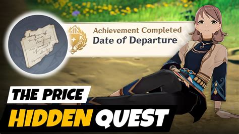 Sumeru Hidden Quest The Price Date Of Departure Achievement