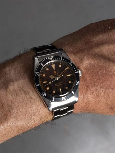 Rolex Submariner Reference 6536 1 From 1957 With A Gilt Dial Thin Case Wrist Icons