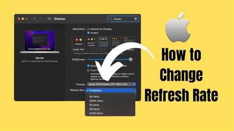 How To Change Refresh Rate On Mac Macbook Imac Mac Mini Youtube