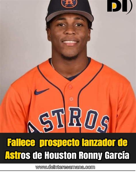 Fallece prospecto lanzador de Astros de Houston Ronny García en