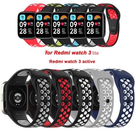 Soft Silicone Band Replacement Strap For Redmi Watch Active Redmi