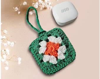 Crochet Flower AirPod Case Etsy