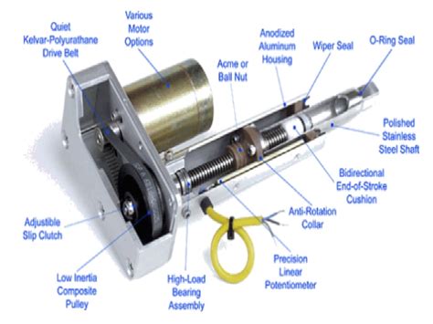 Cu Les Son Los Principales Componentes De Un Actuador Lineal