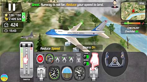 US Air Force One AFPS Airplane Flight Pilot Sim Android IOS GamePlay