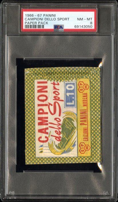 1966 67 Panini Campioni Dello Sport Sealed Pack PSA 8 Catawiki