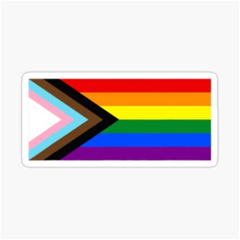 Pride Progress Rainbow Flag Lgbt Trans Und Queer40 Sticker For Sale