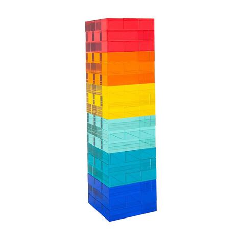 Factory Direct Traditional Stacking Tumbling Tower Game Durable Acrylic Blocks For Fun