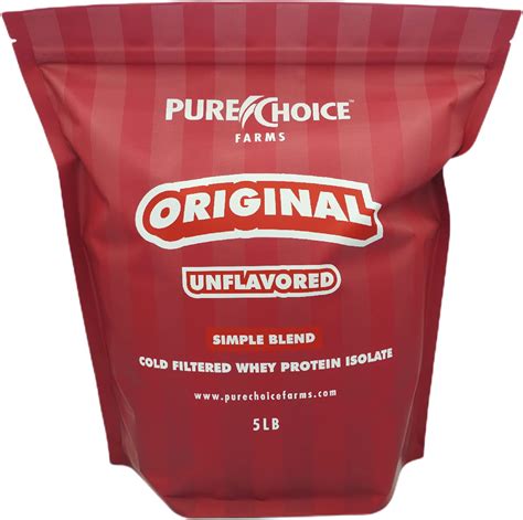 Amazon Pure Choice Unflavored Whey Protein Isolate Powder 28g