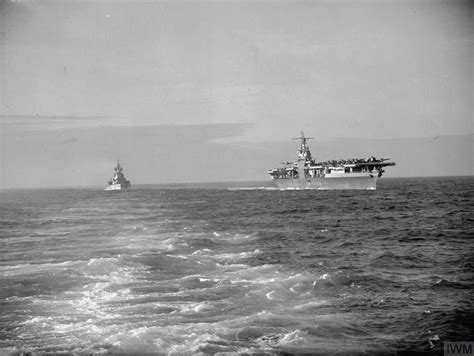 United States Ships With The Home Fleet September 1943 Hms Anson Astern Of The Us Aircraft