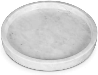 Luxspire Round Tray Deko Resin Bathroom Vanity Tray Kitchen Sink