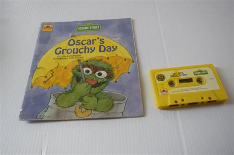 Sesame Street Oscars Grouchy Day Book And Cassette Tape Etsy