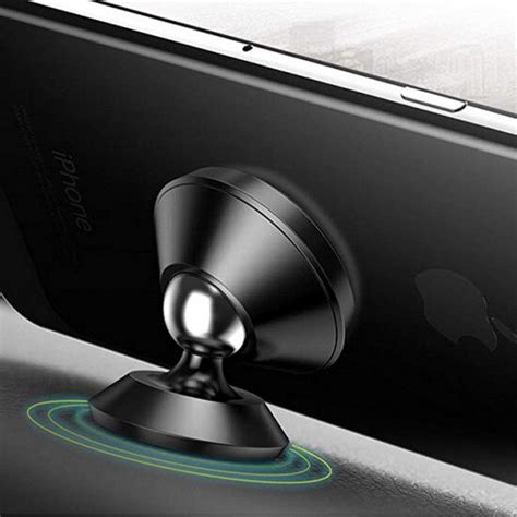 Suport Auto Flippy Magnetic Rotire Grade V Pentru Telefon Negru