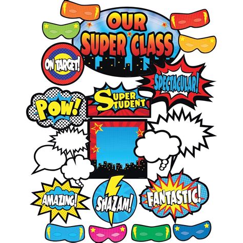 Marvel Super Hero Adventure Hero Traits Mini Bulletin Board Set