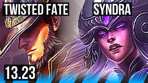 TWISTED FATE Vs SYNDRA MID Rank 4 TF 4 1 11 1 8M Mastery 700