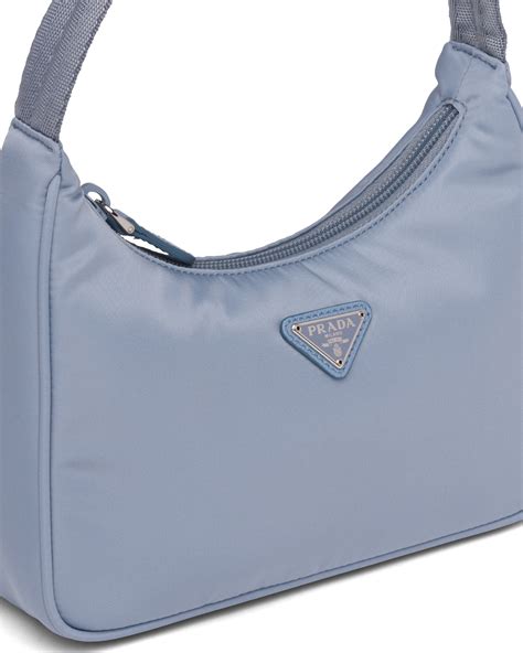 Astral Blue Re Edition Nylon Mini Bag Prada