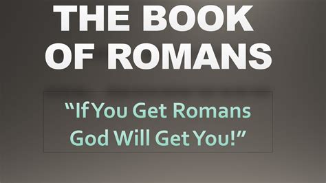 Romans Series Introduction To Romans Lesson 1 The Gospel YouTube