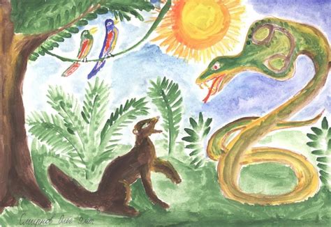 Рисунки и иллюстрации к рассказу "Рикки-Тикки-Тави"