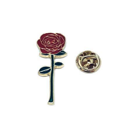 Red Rose Enamel Pin Finox