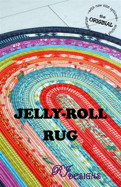 Jelly Roll Rug Pdf Pattern Updated Rj Designs Romaquilts