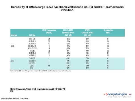 Pharmacological Modulation Of CXCR 4 Cooperates With BET