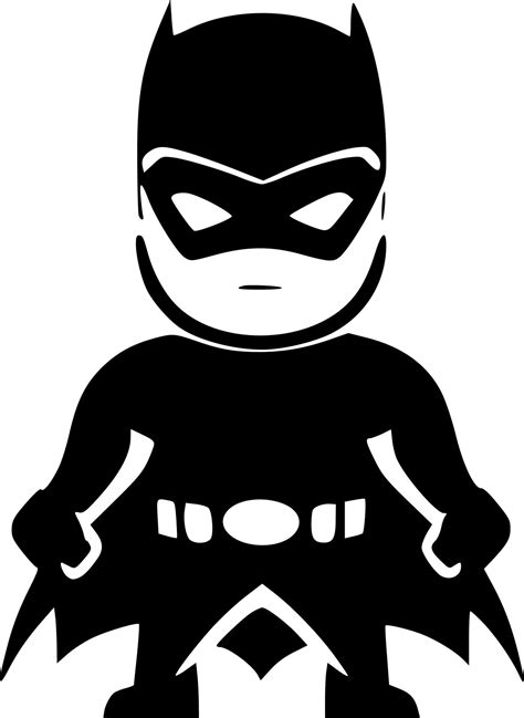 Superhero - Black and White Isolated Icon - Vector illustration 24161210 Vector Art at Vecteezy