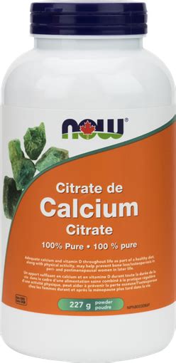 Now Foods Calcium Citrate Powder Canadas Online Vitamin Beauty