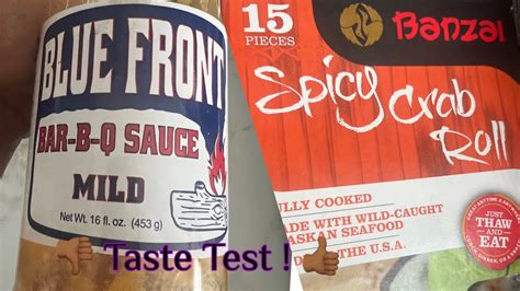 Banzai Spicy Crab Roll Taste Test Freezer Finds Grocery Shopping